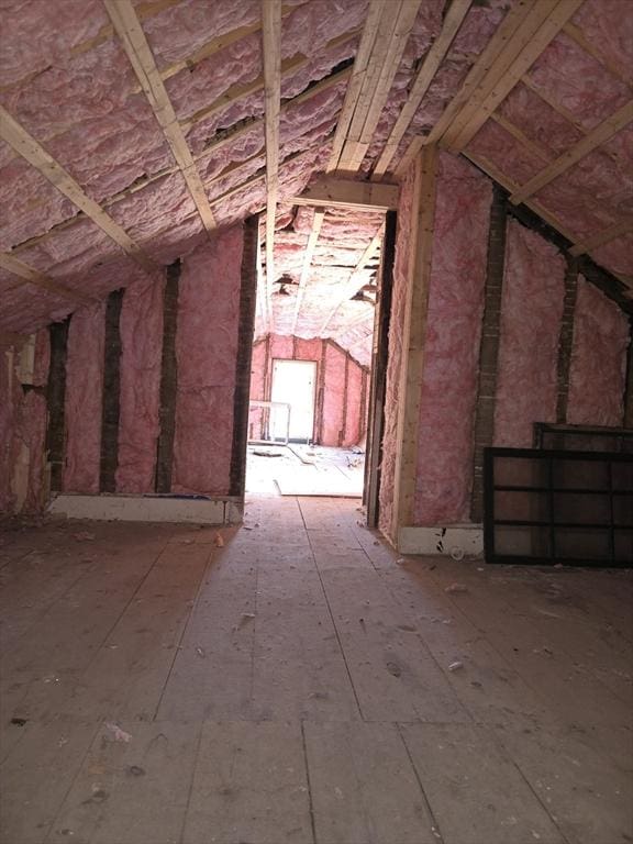 view of attic