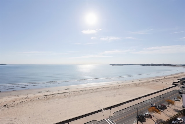 property view of water with a view of the beach