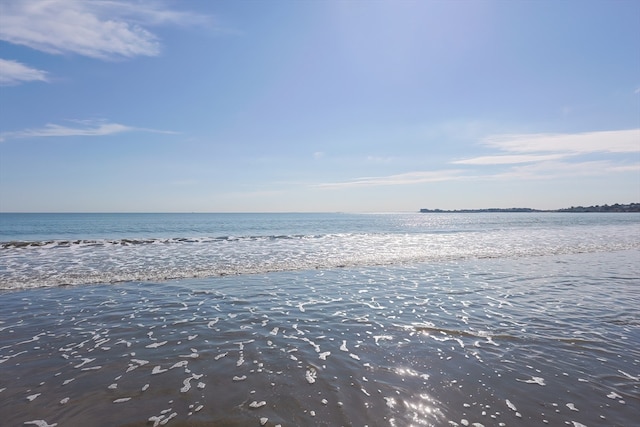 water view with a view of the beach