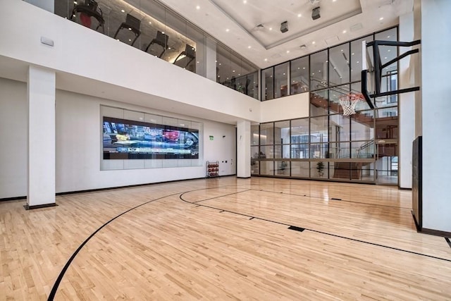 view of sport court with community basketball court