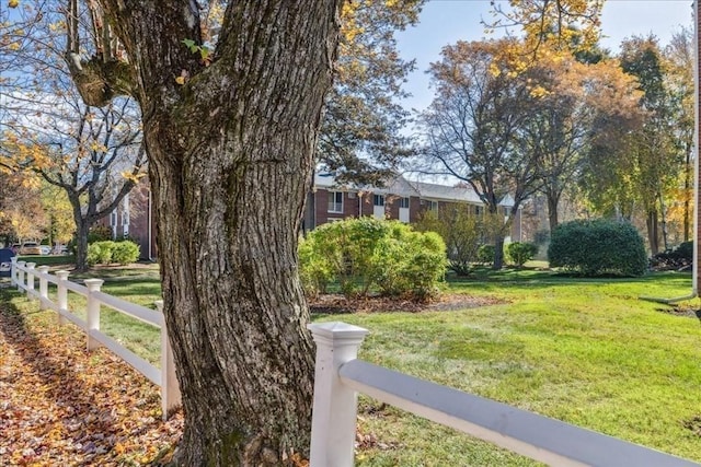 view of home's community featuring a lawn