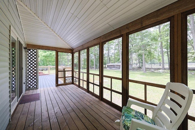 269 Fairview Ave, Rehoboth, MA 02769 - sunroom featuring healthy amount of natural light and vaulted ceiling