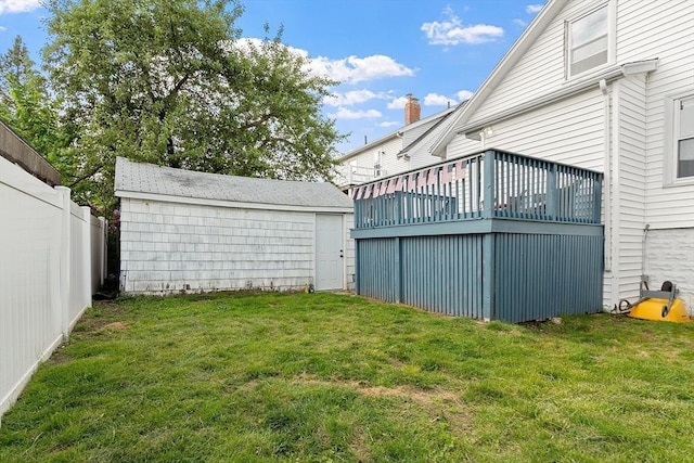 33 Alden Ave, Revere, MA 02151 - view of yard with an outbuilding and a deck
