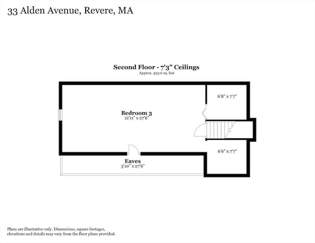 33 Alden Ave, Revere, MA 02151 - home floor plan