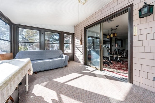 view of sunroom / solarium