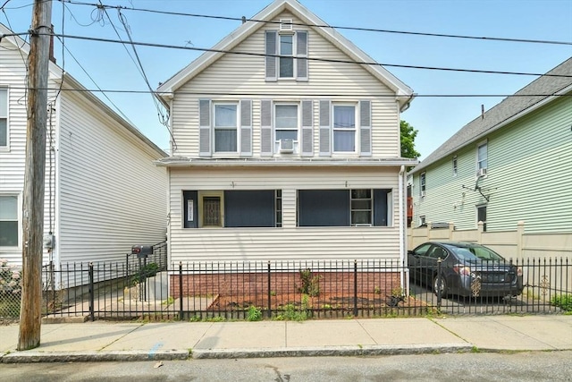 47 N Summer St, Holyoke, MA 01040 - view of front of house featuring a fenced front yard