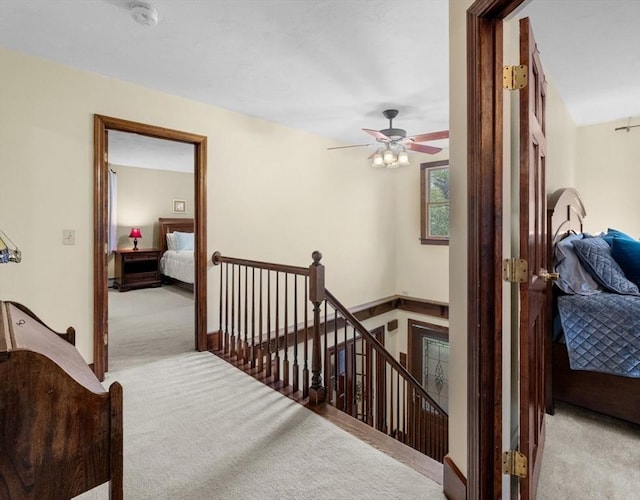 71 Dudley St, Marlborough, MA 01752 - hall with carpet flooring and an upstairs landing