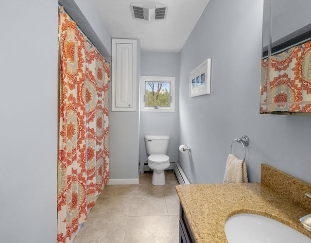 71 Dudley St, Marlborough, MA 01752 - full bath featuring toilet, baseboards, a baseboard radiator, and vanity