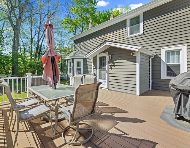 71 Dudley St, Marlborough, MA 01752 - deck with outdoor dining space and grilling area