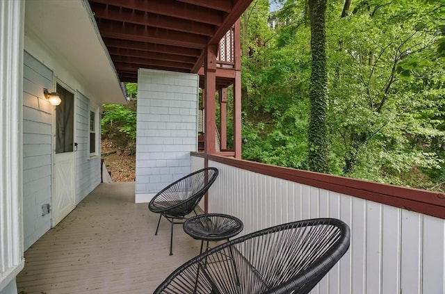 view of balcony