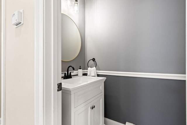 bathroom featuring vanity