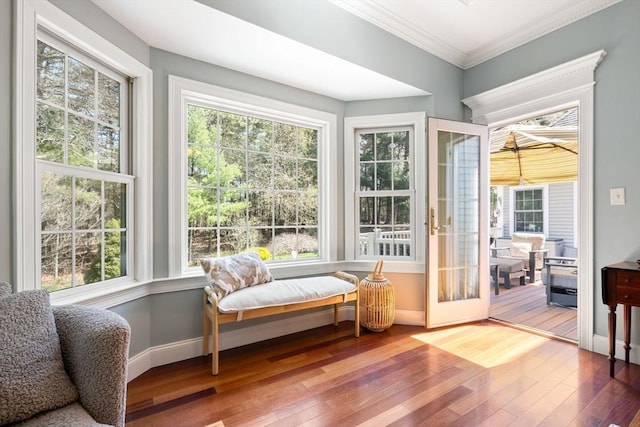sunroom featuring a healthy amount of sunlight