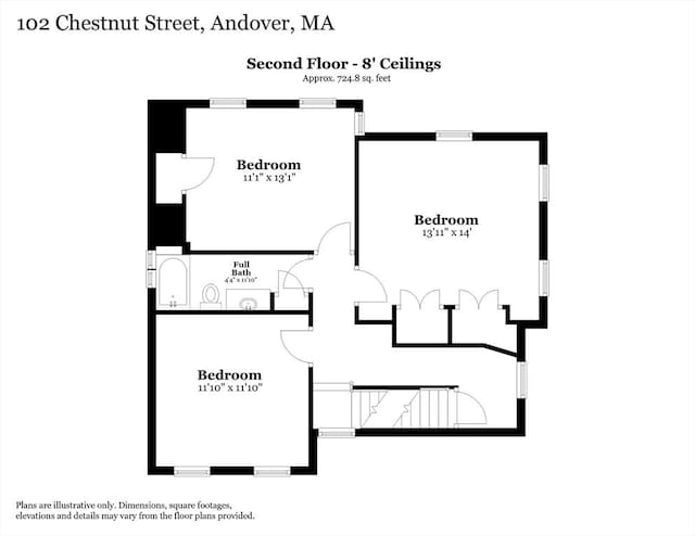 102 Chestnut St, Andover, MA 01810 - floor plan / room layout