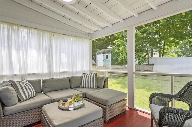 101 Eastern Ave, Woburn, MA 01801 - sunroom featuring outdoor lounge area