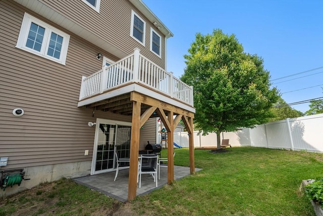 51 Waltham St Unit 3, Maynard, MA 01754 - view of yard featuring a patio area and a wooden deck