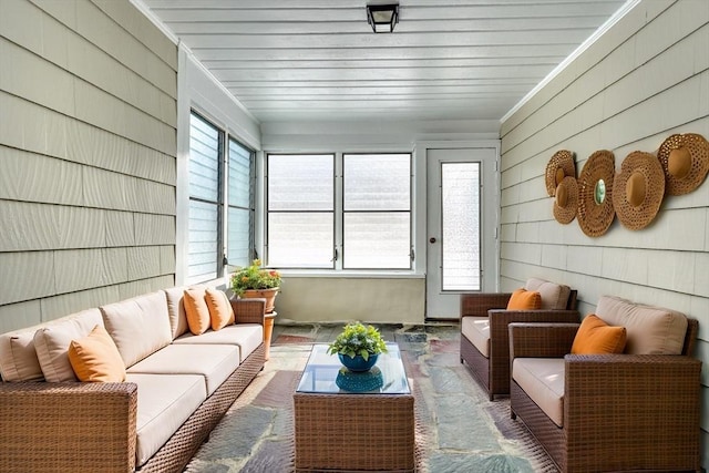 view of sunroom / solarium