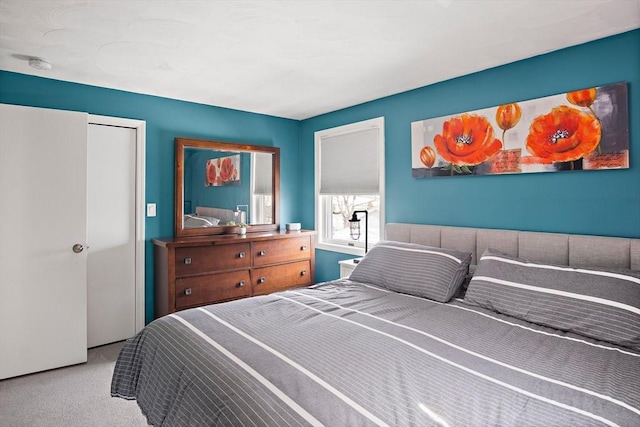 bedroom with carpet floors