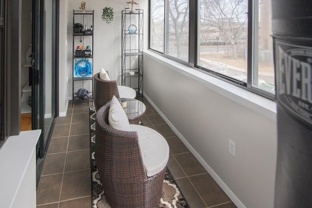 view of sunroom