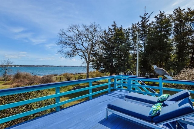 12 Taunton Ave, Marion, MA 02738 - wooden terrace featuring a water view