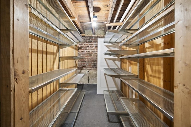 view of storage room