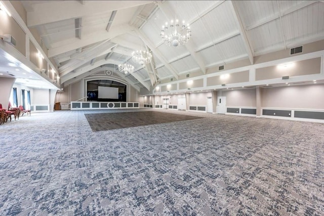 view of horse barn with visible vents