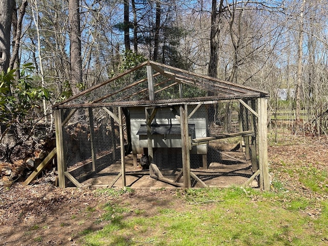 view of outbuilding