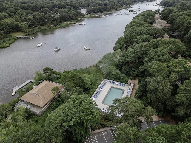 32 Sandy Reach Unit 32, Falmouth, MA 02536 - birds eye view of property featuring a water view