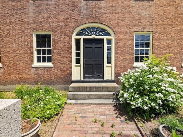 view of exterior entry