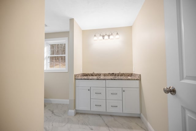 bathroom featuring vanity