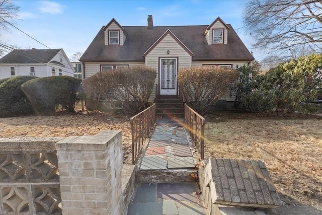 view of cape cod home