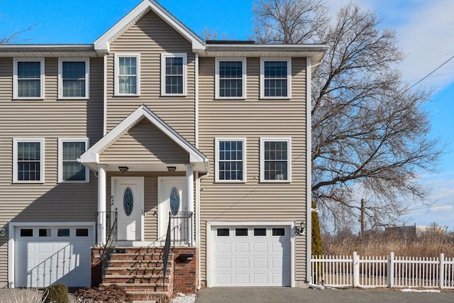 view of front of home featuring a garage