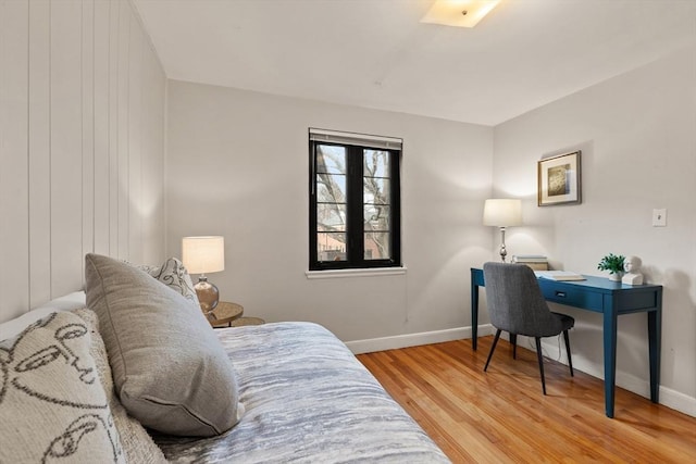 bedroom featuring hardwood / wood-style flooring