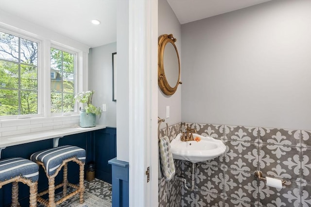 bathroom with a sink