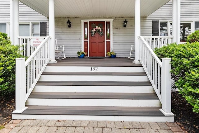 162 Willow Rd Unit 11, Nahant, MA 01908 - entrance to property with a porch