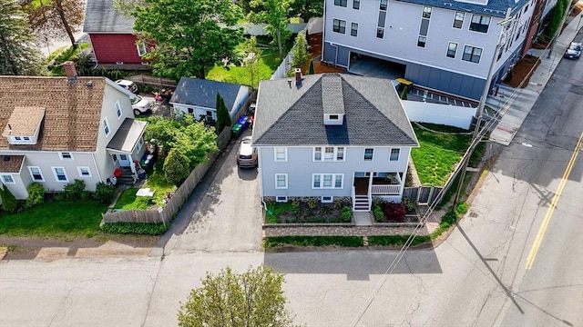 view of subject property