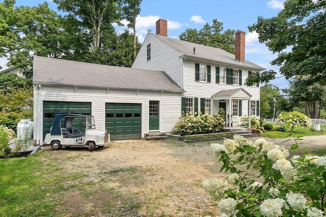 9 The Cmn, Royalston, MA 01368 - colonial house featuring a garage, a chimney, and driveway