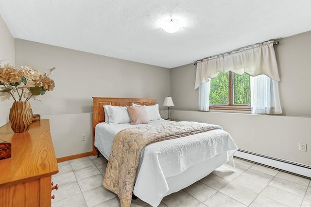 18 Sumac St, Billerica, MA 01821 - bedroom with a baseboard radiator and light tile patterned floors