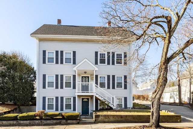 view of colonial house