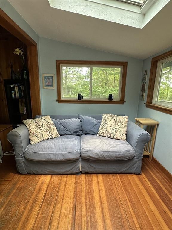 16 Neds Way, Plymouth, MA 02360 - living room featuring wood finished floors and lofted ceiling