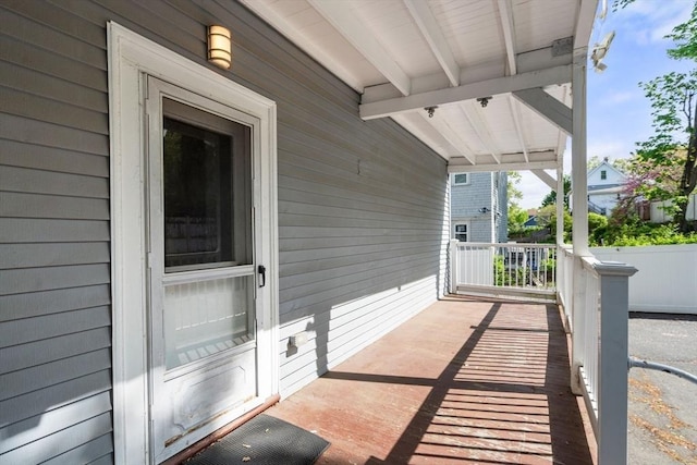 117 Sycamore St Unit 1, Boston, MA 02131 - view of patio featuring covered porch