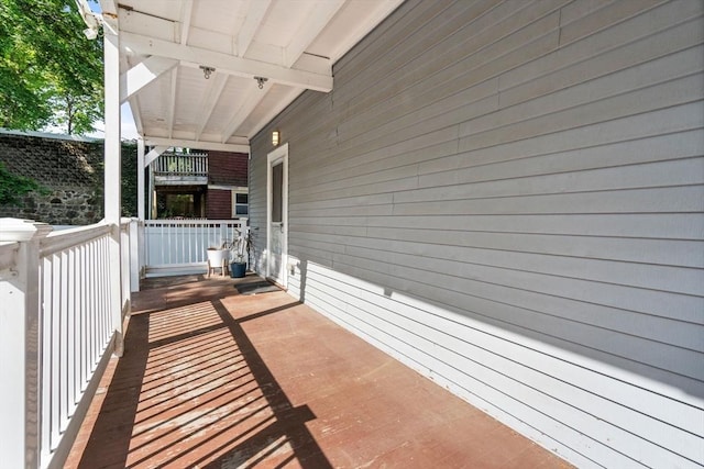 117 Sycamore St Unit 1, Boston, MA 02131 - view of patio / terrace featuring a balcony