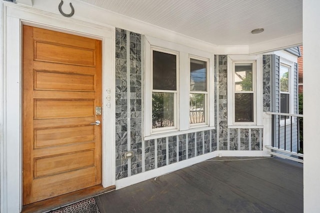 117 Sycamore St Unit 1, Boston, MA 02131 - entrance to property featuring a porch and stone siding