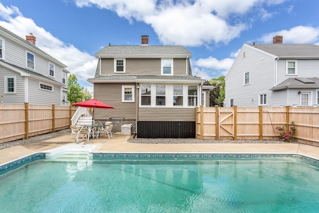 24 Neponset Rd, Quincy, MA 02169 - view of swimming pool featuring a fenced backyard and a patio