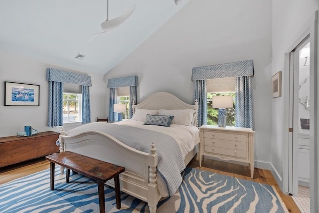 124 Osgood Rd, Charlton, MA 01507 - bedroom with wood finished floors and high vaulted ceiling