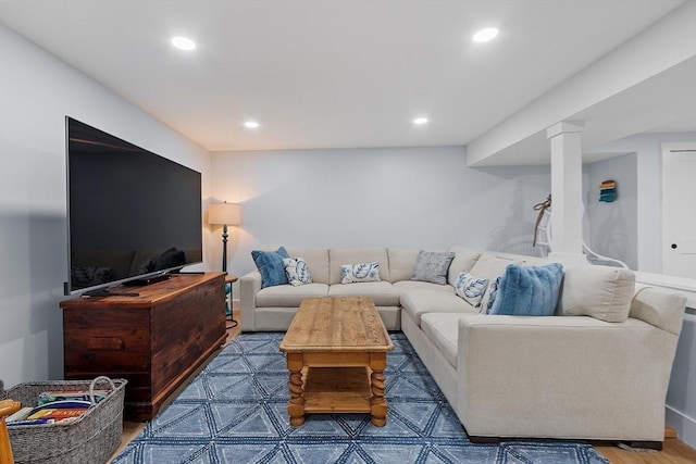 124 Osgood Rd, Charlton, MA 01507 - living area featuring recessed lighting