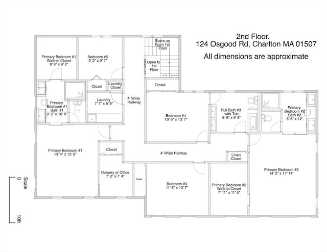 124 Osgood Rd, Charlton, MA 01507 - floor plan / room layout