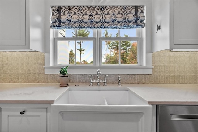 124 Osgood Rd, Charlton, MA 01507 - kitchen featuring dishwasher, decorative backsplash, a sink, and light countertops