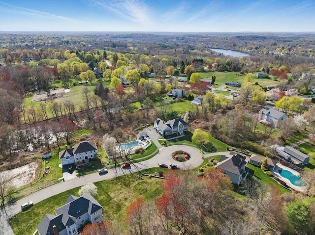 58 Bridle Path, Tewksbury, MA 01876 - bird's eye view featuring a water view and a residential view