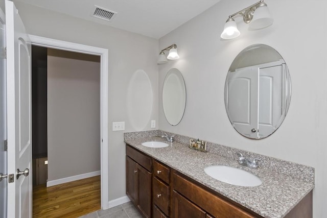 bathroom featuring vanity