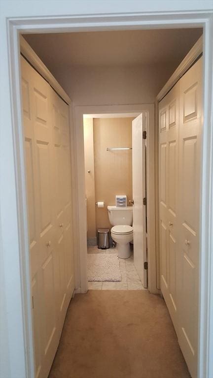 121 Longwood Ave Unit 4B, Brookline, MA 02446 - corridor featuring light tile patterned flooring